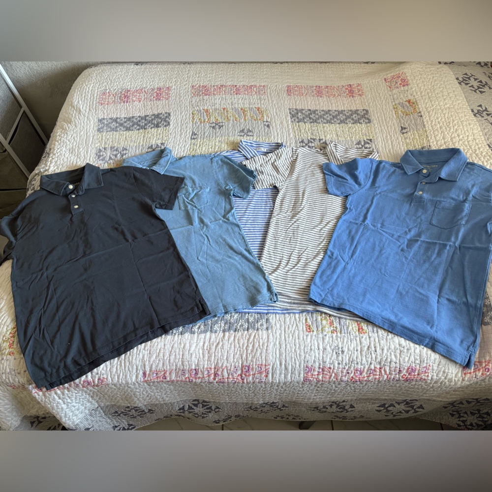 Crewcuts Gray and White Striped Shirt
